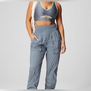 Fabletics Steel Gray Track Pants
